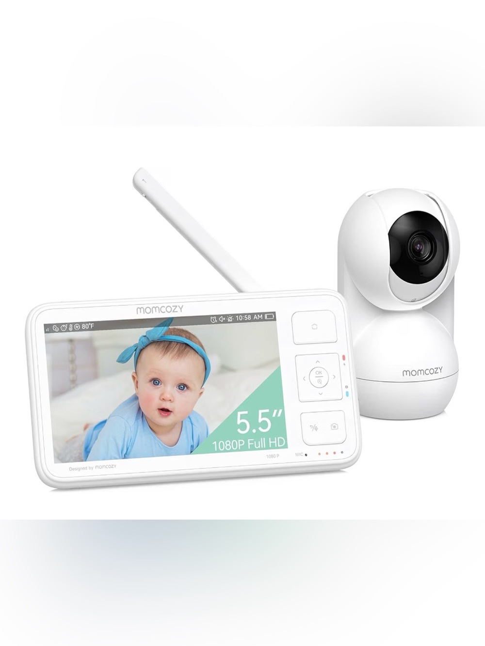 momcozy 5.5" Baby Monitor with HD Camera new open box  original price $240